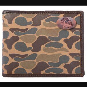 Zep-Pro Turkey Camo Bifold Old School Wallet, Men's OS - Green/Brown